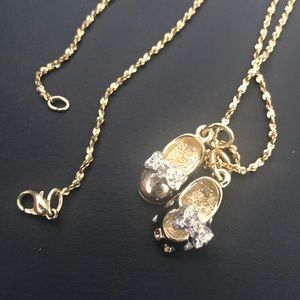 Ballet slipper necklace